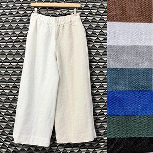 BOOKS OPEN*Two tone 100% linen pants, Bespoke Artisan made